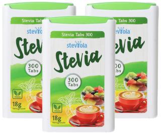 Steviola - Stévia tablety v dávkovači 300 tbl. Obsah: 900 tbl.