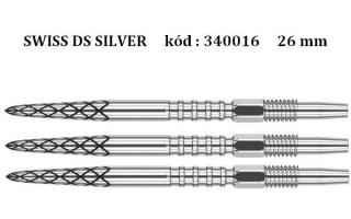 Hroty Target 340016 SWISS POINT pre steelové šípky strieborné 26 mm (340016)