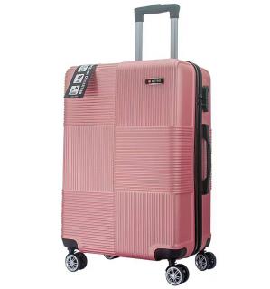 cestovný kufr METRO LLTC3/3-L ABS - růžová