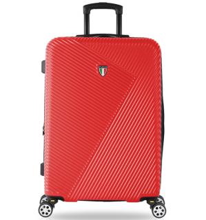 cestovný kufr TUCCI T-0118/3-L ABS - červená