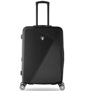 cestovný kufr TUCCI T-0118/3-M ABS - čierna