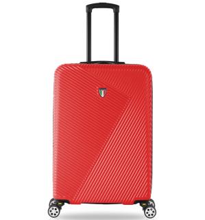 cestovný kufr TUCCI T-0118/3-S ABS - červená