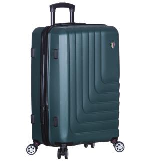 cestovný kufr TUCCI T-0128/3-L ABS - zelená