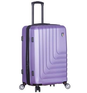 cestovný kufr TUCCI T-0128/3-M ABS - fialová