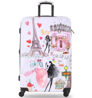 cestovný kufr TUCCI T-0163/3-L Paris Love
