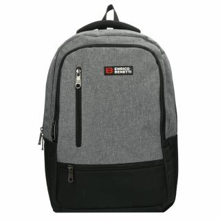 Enrico Benetti Hamburg 15quot; Notebook Backpack Light Grey 25l