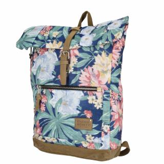 Enrico Benetti Santiago 15  Notebook Backpack Dark Blue Floral