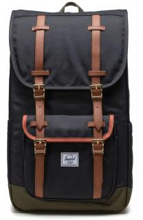 Herschel Little America™ Mid New 2023 - Black/Ivy Green/Chutney 21l