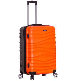 kabinová batožina METRO LLTC1/3-S ABS - oranžová/šedá