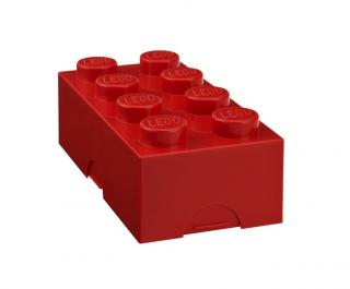 LEGO box na svačinu 100 x 200 x 75 mm červený