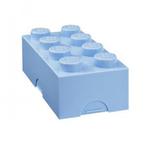 LEGO box na svačinu 100 x 200 x 75 mm světle modrý