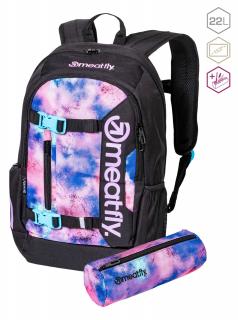 Meatfly Batoh Basejumper - Peach Aquarel - 22 L