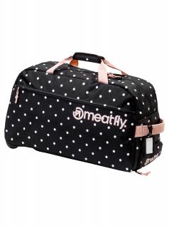 Meatfly cestovný taška Gail - White Dot/Powder Pink - 42 L
