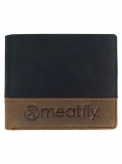 Meatfly Kožená peňaženka Eddie Premium - Black/Oak