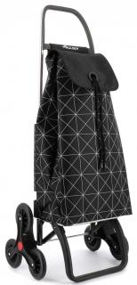 Rolser I-Max Star 6 nákupná taška s kolesami hore po schodoch Barva: černo-bílá