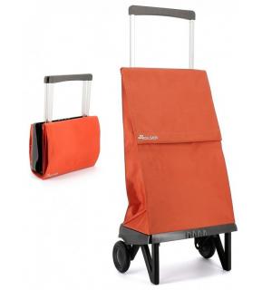 Rolser Plegamatic Original MF nákupní skládací taška na kolieskach Barva: oranžová