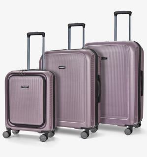 Sada cestovných kufrů ROCK Austin PP - fialová