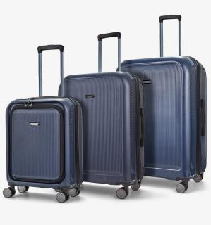Sada cestovných kufrů ROCK Austin PP - tmavo modrá