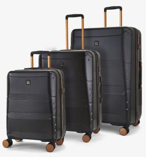 Sada cestovných kufrů ROCK TR-0238/3 ABS/PC - čierna