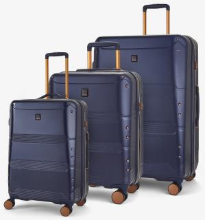 Sada cestovných kufrů ROCK TR-0238/3 ABS/PC - tmavo modrá