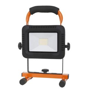 Solight LED reflektor 20W, přenosný, nabíjecí, 1600lm, oranžovo-černý