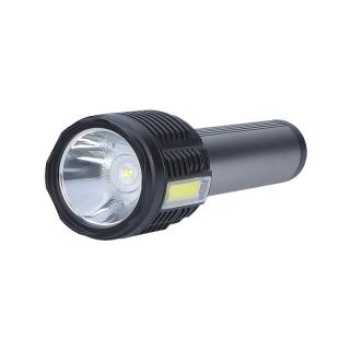 Solight LED ruční nabíjecí svítilna, 150+150lm, Li-Ion, USB