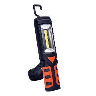 Solight multifunkční nabíjecí LED lampa,  3W COB, 250 + 40lm, Li-Ion, USB, čiernooranžová