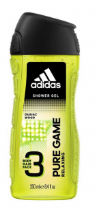 Adidas Pure Game Realaxing sprchový gél na telo, tvár a vlasy - 250 ml