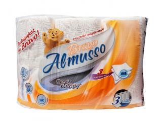 Almusso Bravo Decor 3 vrstvové kuchynské utierky oranžové - 3 ks/balenie