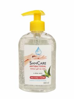 Antibakterial San Care gél na ruky s aloe vera s pumpičkou - 300 ml