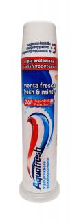 Aquafresh menta fresca  zubná pasta s dávkovačom - 100 ml