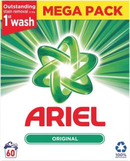 Ariel original prášok na pranie 3,9 kg - 60 praní