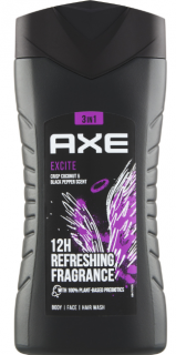 Axe Excite 3 in 1 pánsky sprchový gél - 250 ml