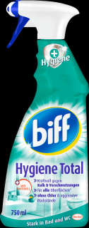 Biff Hygiene total + Hygiene dezinfekčný čistiaci prostriedok na kúpeľne a WC - 750 ml