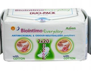 Biointimo Anionové hygienické vložky Intimky Duo pack - 2 x 20 ks