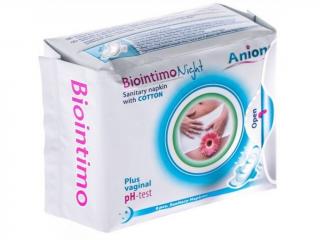 Biointimo Anionové hygienické vložky nočné - 8 ks