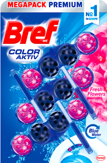 Bref Color aktiv Fresh Flowers WC záves guličky - 3 x 50 g