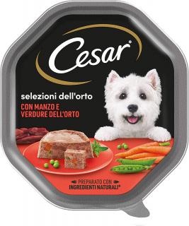 Cesar Con Manzo e Veroure Dellorto hovädzie mäso a zelenina jemná paštéta pre psy - 150 g