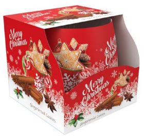 Christmas Vianočná sviečka - 100 g Vôňa: Gingerbread Cookis (Medovníčky)
