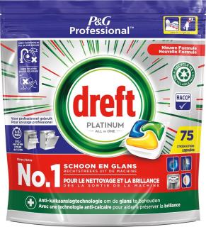Dreft Platinum All in one Citron tabletky do umývačky riadu - 75 ks