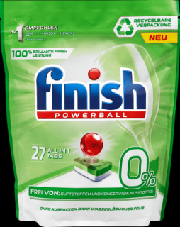 Finish powerball Ecolabel 0% tabletky do umývačky riadu - 27 ks