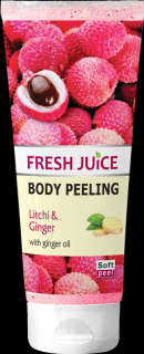 Fresh Juice body peeling Litchi & Ginger telový peeling - 200 ml