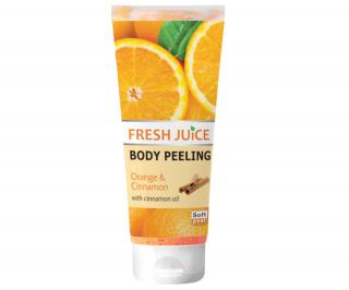 Fresh Juice body peeling Orange & Cinnamon telový peeling - 200 ml