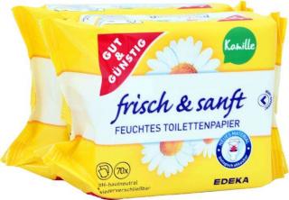 G & G Vlhčený toaletný papier Frisch & Sanft KAMILLE -  70 ks