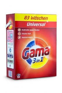 Gama universal 3 in 1 prášok na pranie 5,395 kg - 83 praní