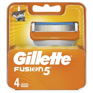 Gillette Fusion 5 náhradné hlavice na holiaci strojček - 4 ks/balenie