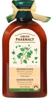 Green Pharmacy Brezové púčiky a ricinový olej dámsky kondicionér na vlasy - 300 ml