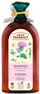 Green Pharmacy šampón proti vypadávaniu vlasov Lopúch a pšeničné proteíny - 350 ml