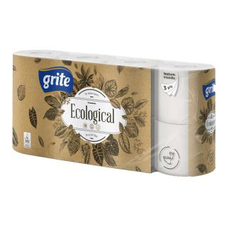 Grite Ecological recykel 3 vrstvový toaletný papier - 8 ks