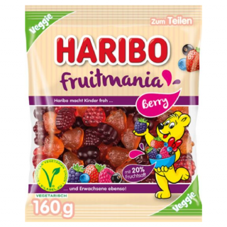 Haribo fruitmania Berry Ovocné želé cukríky - 160 g